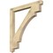 Ekena Millwork Merced Arts & Crafts Rough Sawn Bracket, Douglas Fir, 4"W x 44"D x 48"H BKT04X44X48MRC03RDF - alternate 1